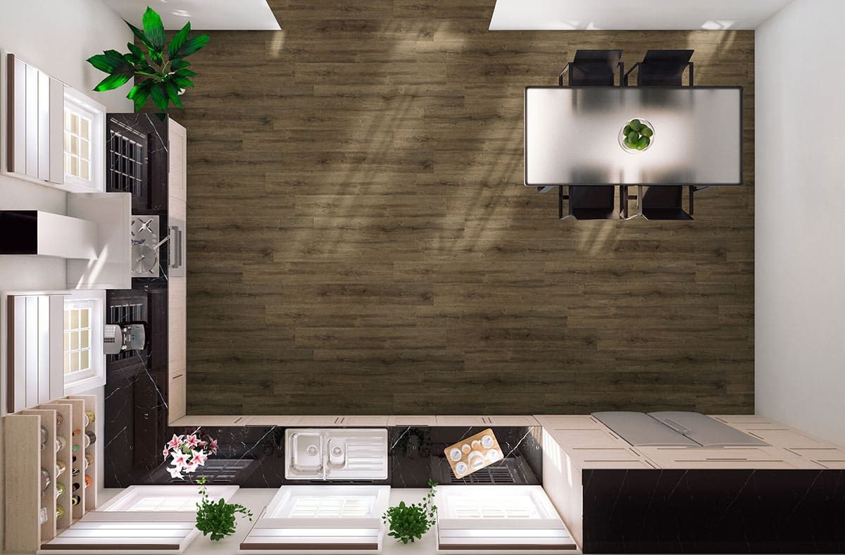 MSI Surfaces Walnut Waves LVP – Brown by MSI Surfaces, brown luxury vinyl tile flooring, detail view