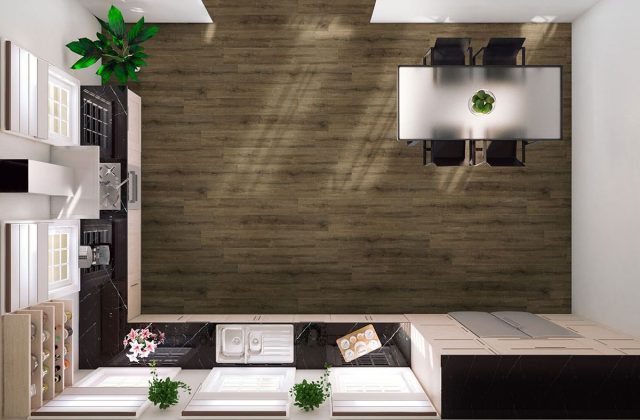 MSI Surfaces Walnut Waves LVP – Brown by MSI Surfaces, brown luxury vinyl tile flooring, detail view