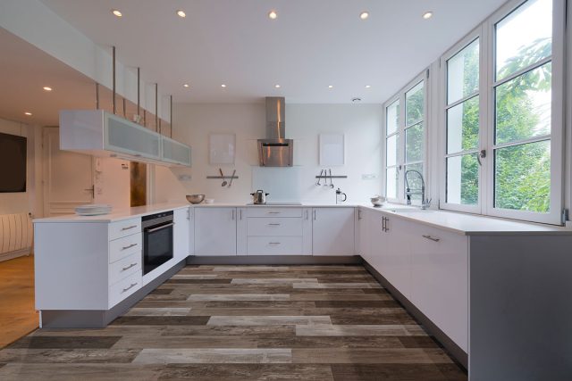 MSI Surfaces LVP – Brown by MSI Surfaces, brown luxury vinyl tile flooring, detail view