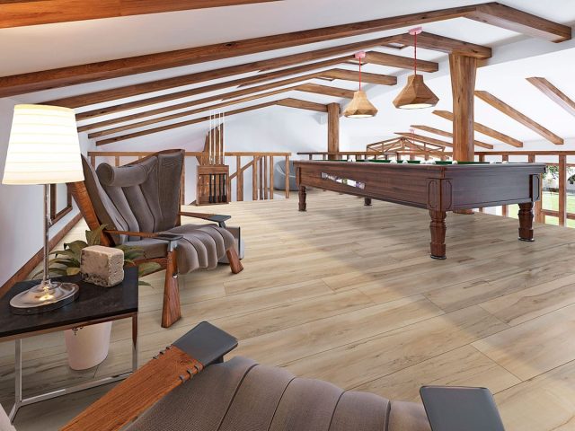 MSI Surfaces Akadia LVP – Blonde by MSI Surfaces, blonde luxury vinyl tile flooring, detail view