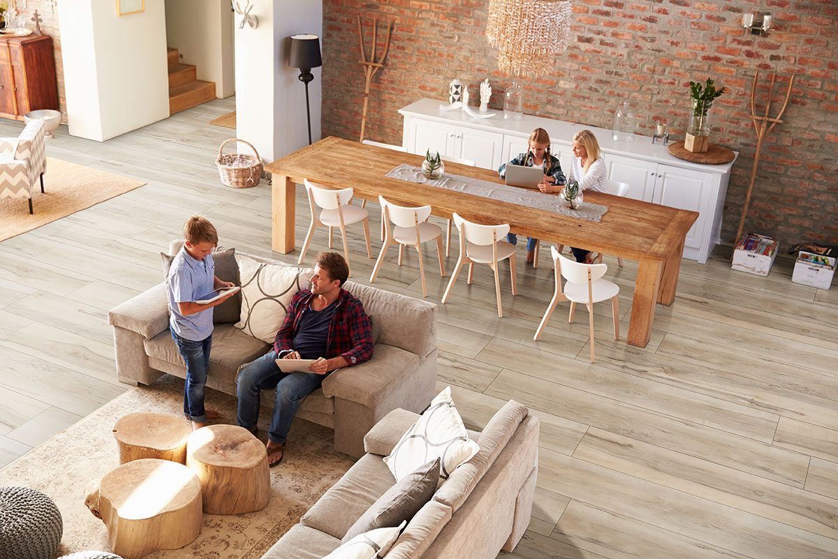 MSI Surfaces Akadia LVP – Blonde by MSI Surfaces, blonde luxury vinyl tile flooring, detail view