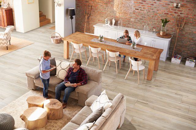 MSI Surfaces Akadia LVP – Blonde by MSI Surfaces, blonde luxury vinyl tile flooring, detail view