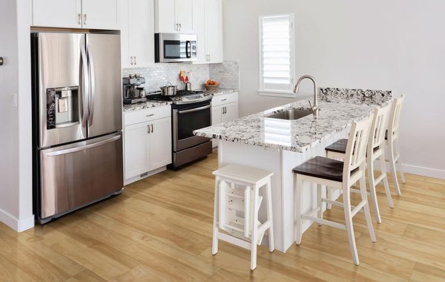 MSI Surfaces LVP – Blonde by MSI Surfaces, blonde luxury vinyl tile flooring, detail view