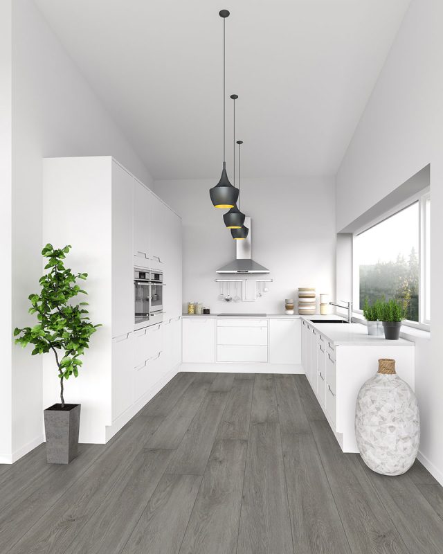 MSI Surfaces Simple LVP – Gray-Light by MSI Surfaces, gray-light luxury vinyl tile flooring, detail view