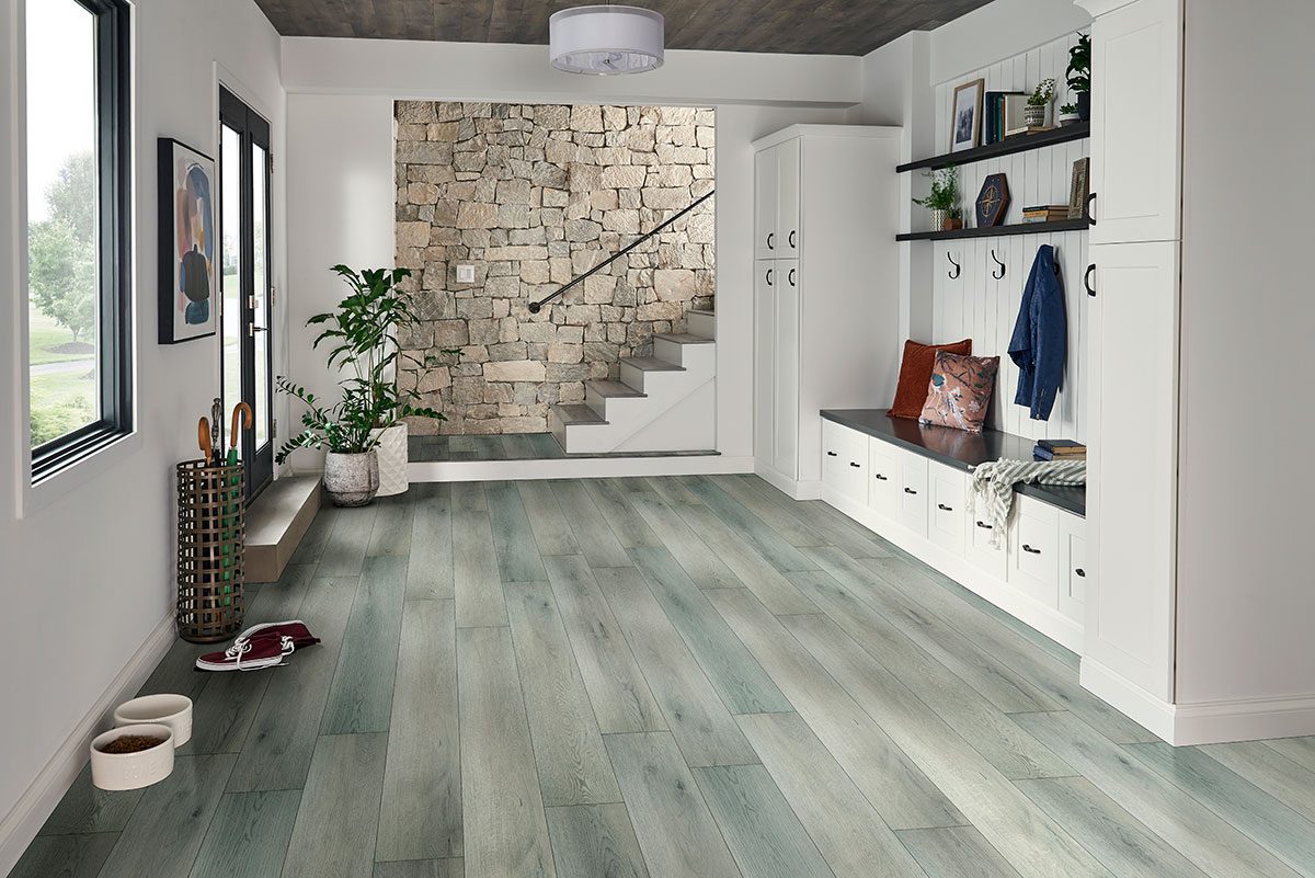 MSI Surfaces LVP – Gray-Light Kardigan by MSI Surfaces, gray-light luxury vinyl tile flooring, detail view