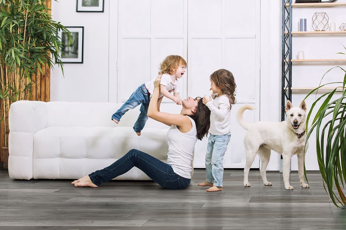 MSI Surfaces LVP – Gray-Dark Katella Ash by MSI Surfaces, gray-dark luxury vinyl tile flooring, detail view