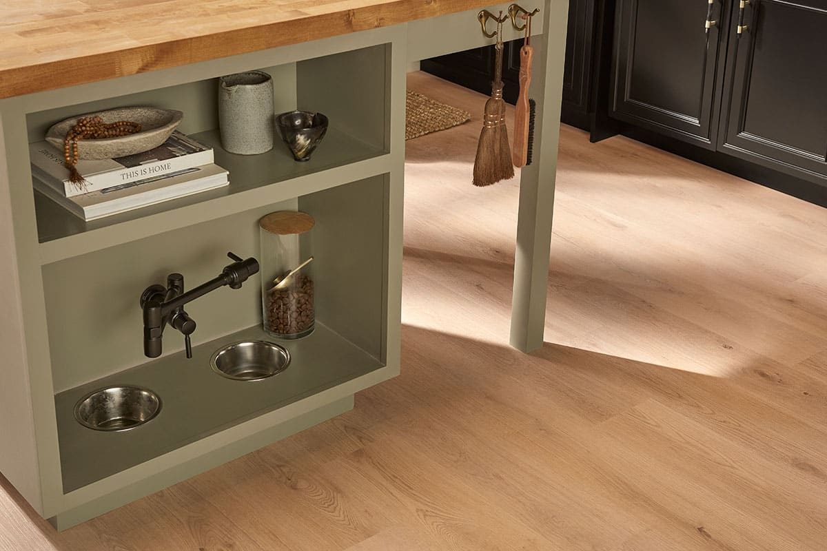 MSI Surfaces LVP – Blonde Runmill Isle by MSI Surfaces, blonde luxury vinyl tile flooring, detail view