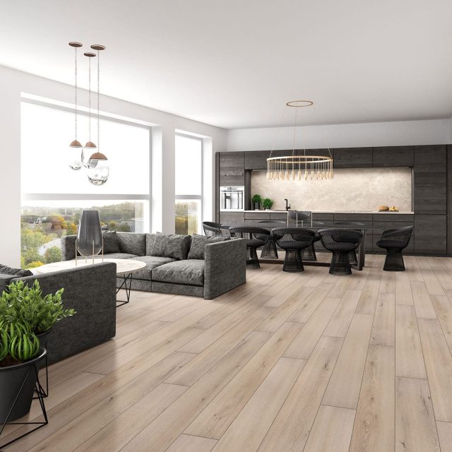 MSI Surfaces LVP – Blonde Runmill Isle by MSI Surfaces, blonde luxury vinyl tile flooring, detail view