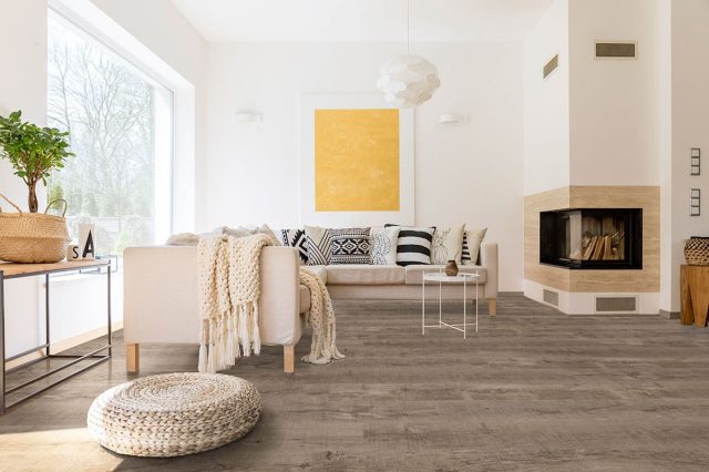 MSI Surfaces LVP – Brown by MSI Surfaces, brown luxury vinyl tile flooring, detail view
