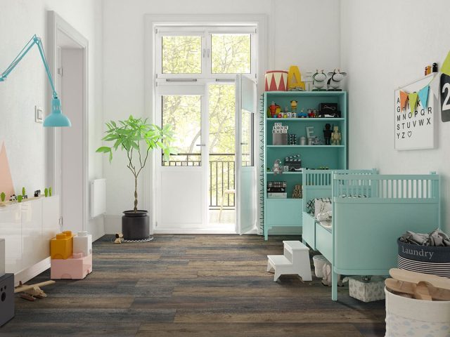 MSI Surfaces LVP – Brown Stable by MSI Surfaces, brown luxury vinyl tile flooring, detail view