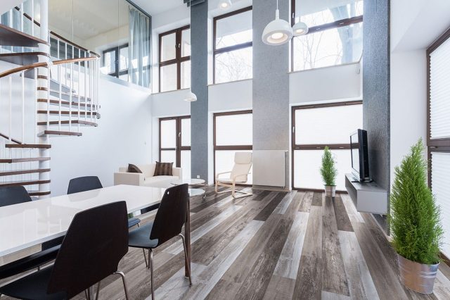 MSI Surfaces LVP – Weathered Brina Brown by MSI Surfaces, brown luxury vinyl tile flooring, detail view