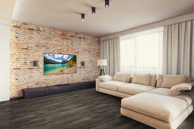MSI Surfaces Simple LVP – Brown by MSI Surfaces, brown luxury vinyl tile flooring, detail view