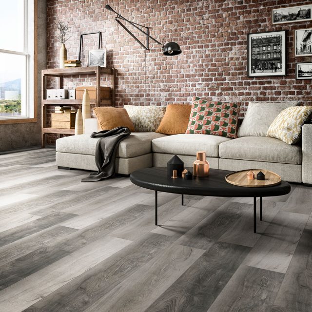 MSI Surfaces LVP – Gray-Dark by MSI Surfaces, gray-dark luxury vinyl tile flooring, detail view