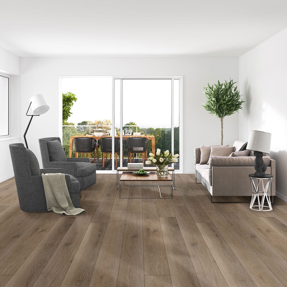 MSI Surfaces LVP – Beige by MSI Surfaces, beige luxury vinyl tile flooring, detail view