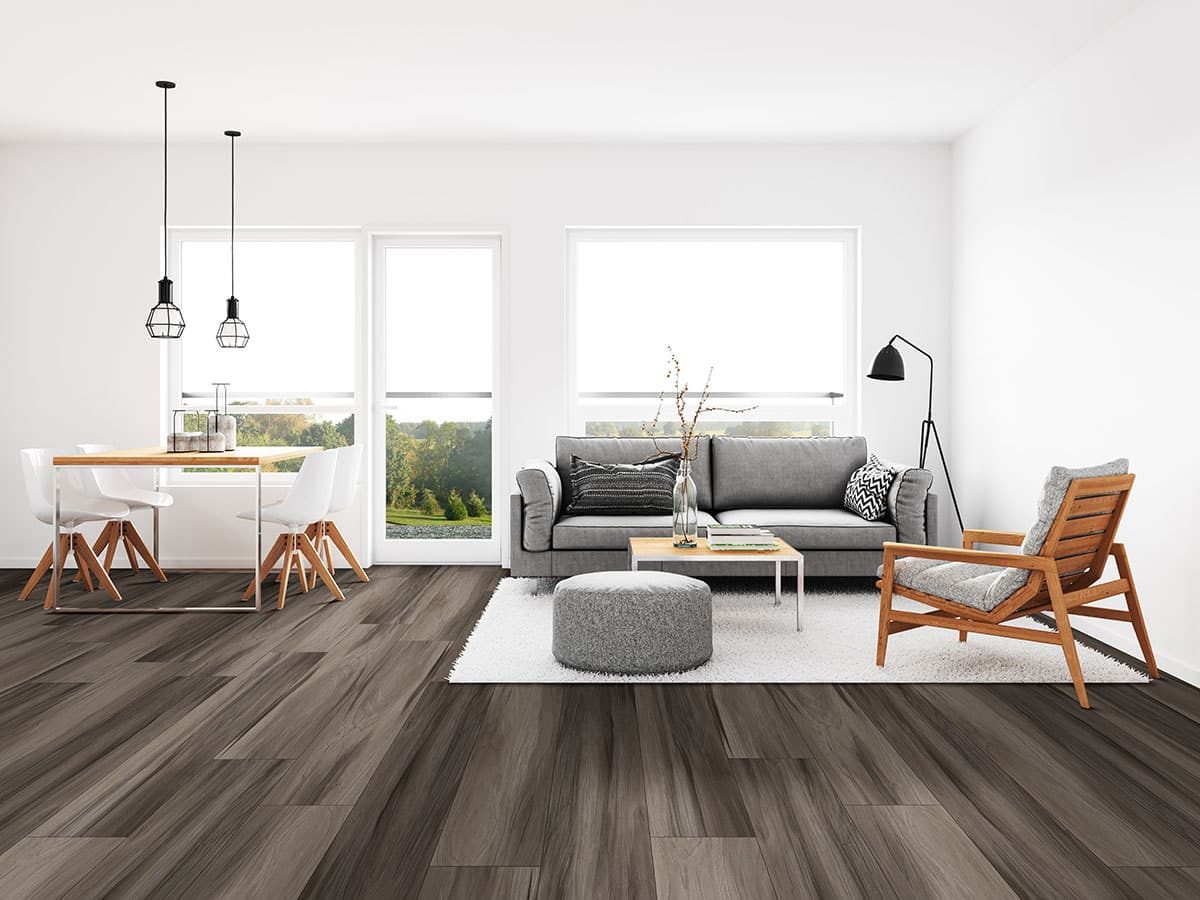 MSI Surfaces Jenta LVP – Brown by MSI Surfaces, brown luxury vinyl tile flooring, detail view