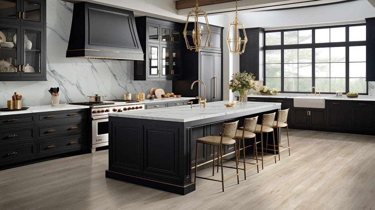 MSI Surfaces Simple – Blonde by MSI Surfaces, blonde luxury vinyl tile flooring, detail view