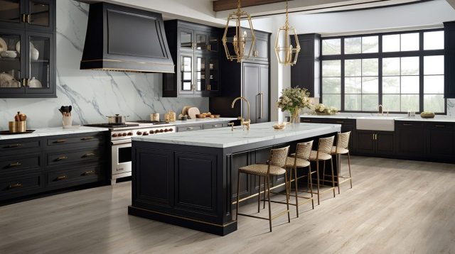 MSI Surfaces Simple – Blonde by MSI Surfaces, blonde luxury vinyl tile flooring, detail view