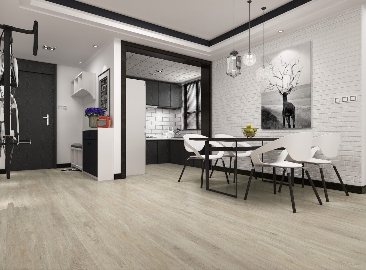Durato Asford Simple 7mm – 7″x48″ by Durato, vinyl plank flooring, shown in a room setting (manufacturer image)