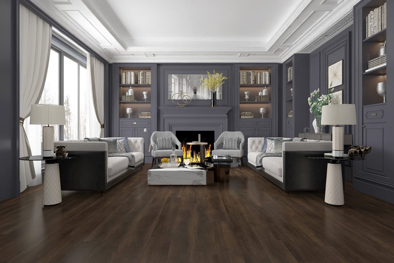 Durato Simple LVP – Brighton 7″ x 48″ by Durato, vinyl plank flooring, shown in a room setting (manufacturer image)