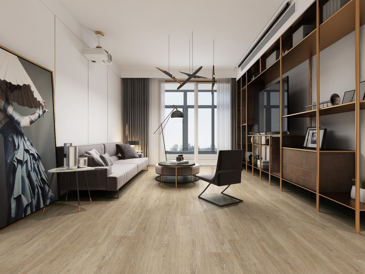 Durato Carrick Simple – 7mm Thick by Durato, vinyl plank flooring, shown in a room setting (manufacturer image)