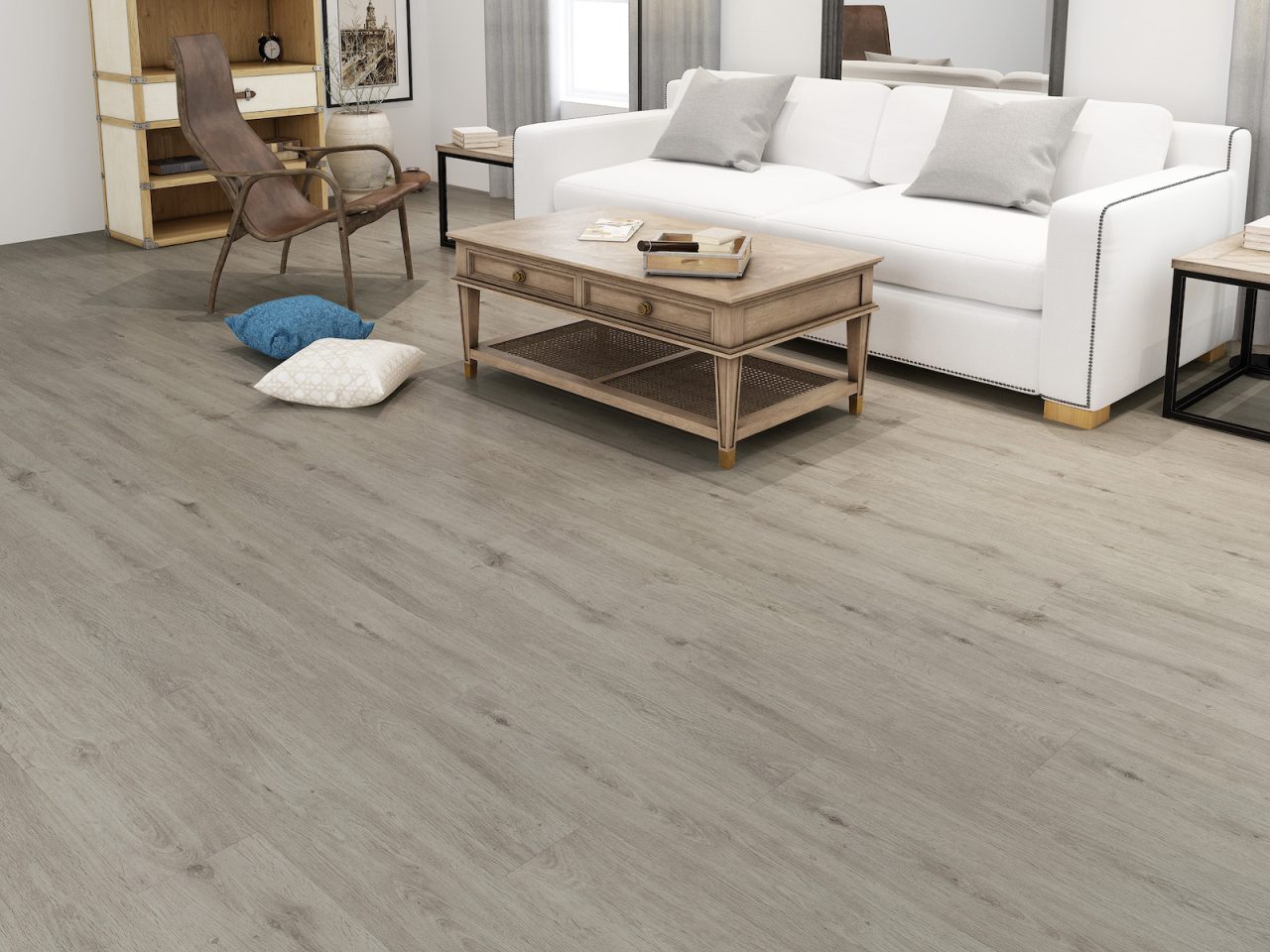 Durato Simple Engineered Florence – 7mm Natural by Durato, vinyl plank flooring, shown in a room setting (manufacturer image)