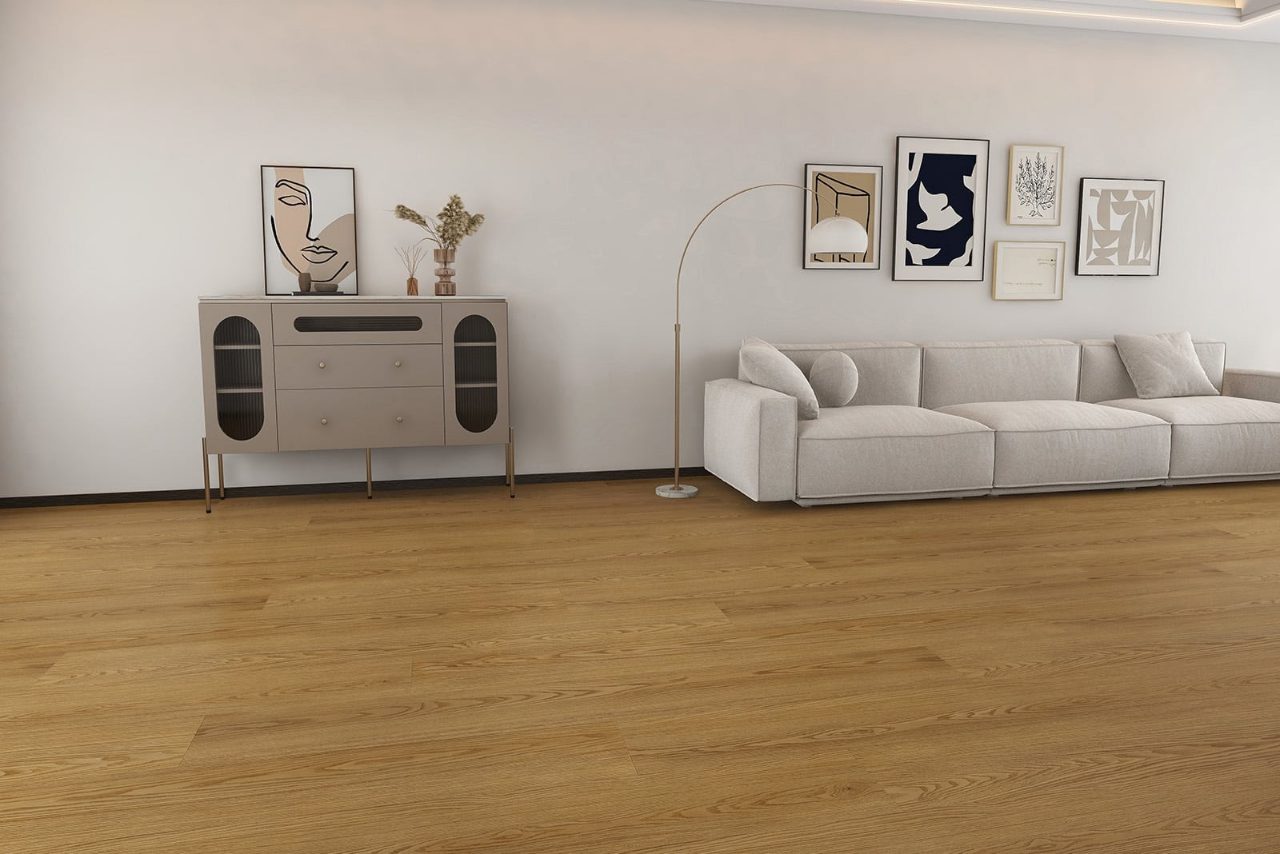 Durato Simple Islamorada – 7″x48″ 5mm by Durato, vinyl plank flooring, shown in a room setting (manufacturer image)
