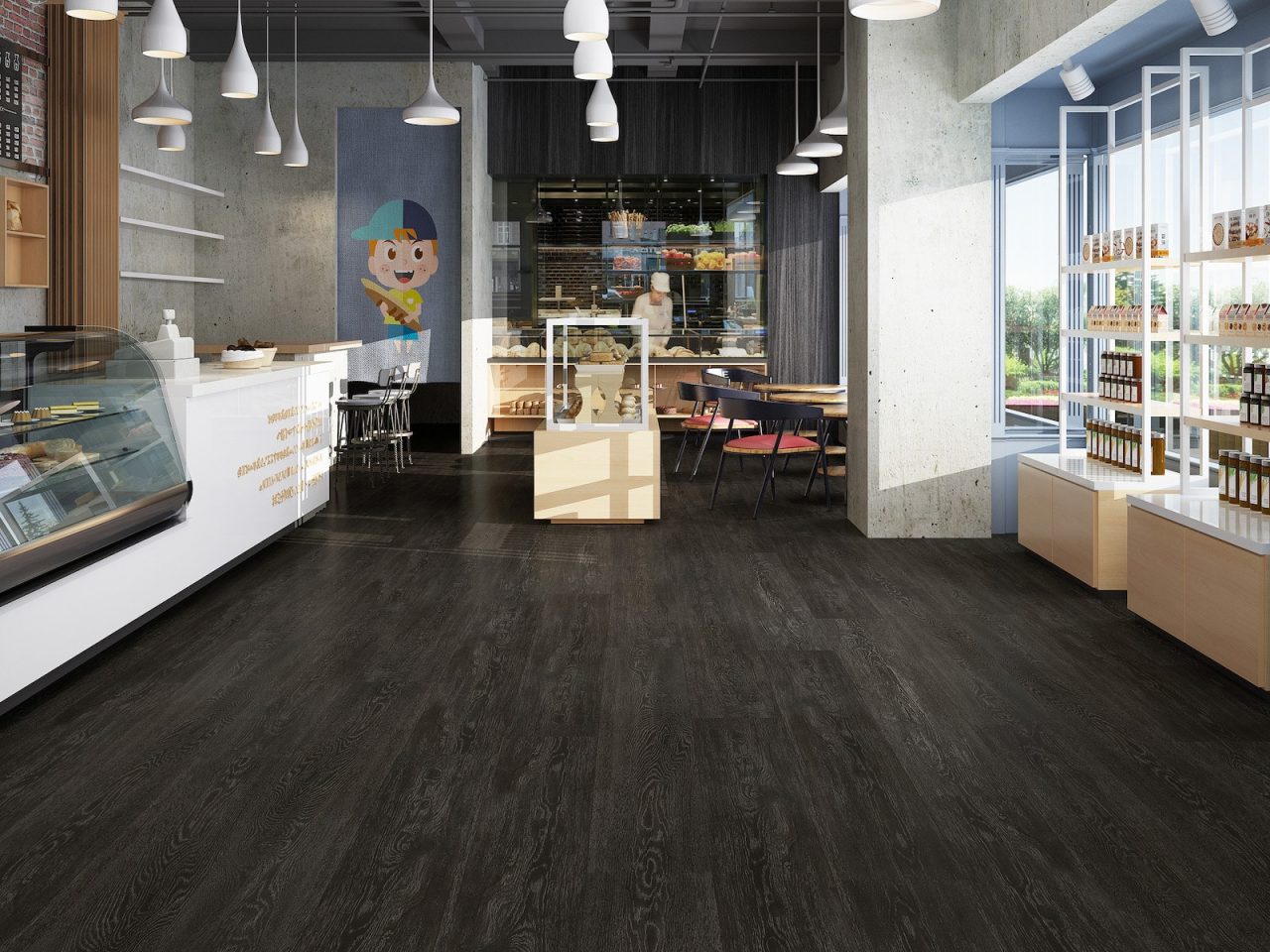 Durato Roxbury Simple – 7″ x 48″ 7mm by Durato, vinyl plank flooring, shown in a room setting (manufacturer image)