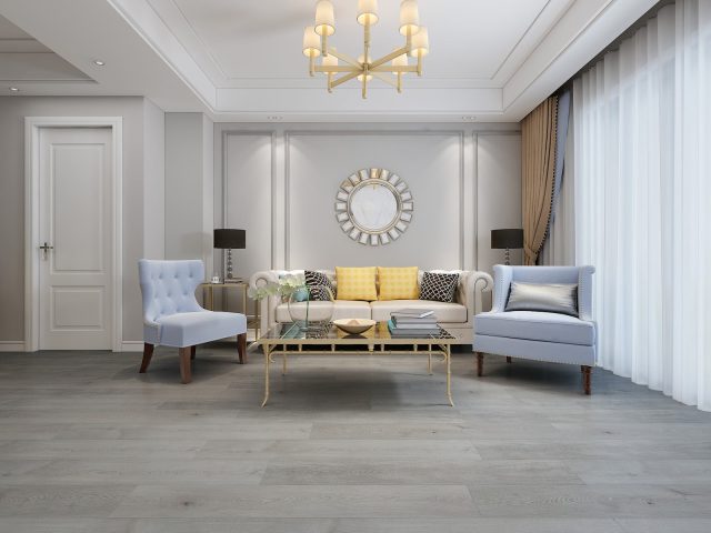 Durato Simple Mancora – 7″ x 48″ 5mm by Durato, vinyl plank flooring, shown in a room setting (manufacturer image)