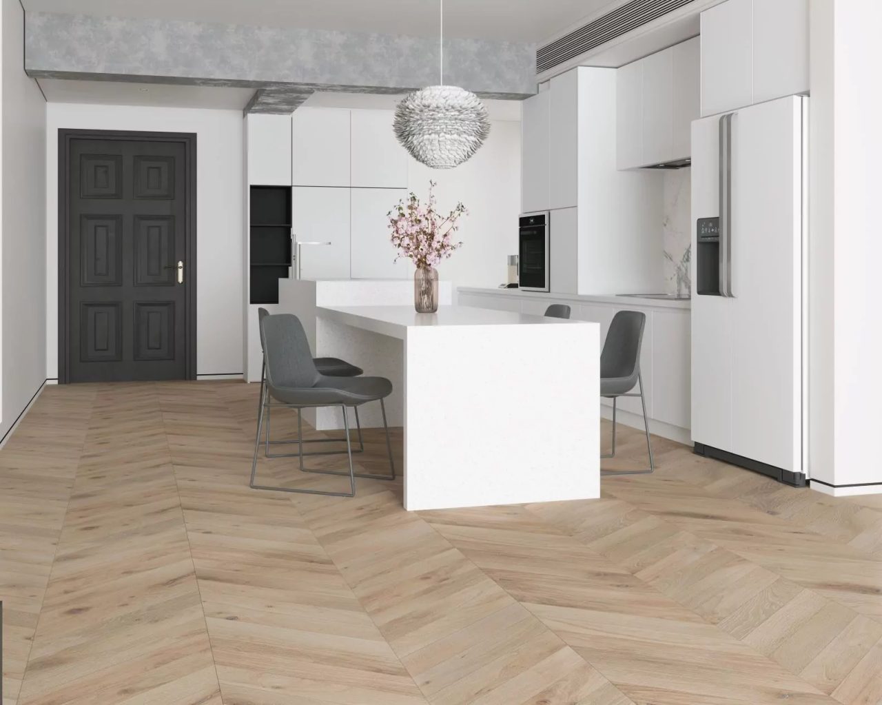 Terra Legno Simple Beach Sand – 6″ Thickness 9/16″ by Terra Legno, engineered wood flooring, plank sample