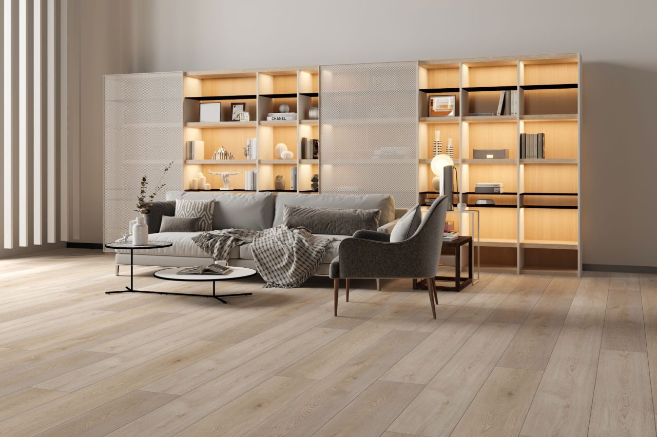 Terra Legno LVT – Beaver Brown by Terra Legno, luxury vinyl tile flooring, shown in a room setting (manufacturer image)
