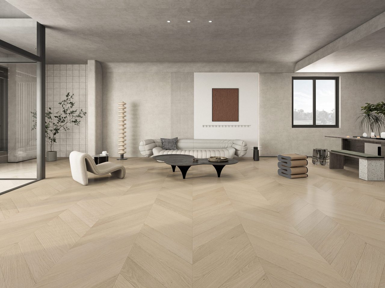 Terra Legno Engineered Bisque – Simple 8 1/2″ by Terra Legno, engineered wood flooring, plank sample