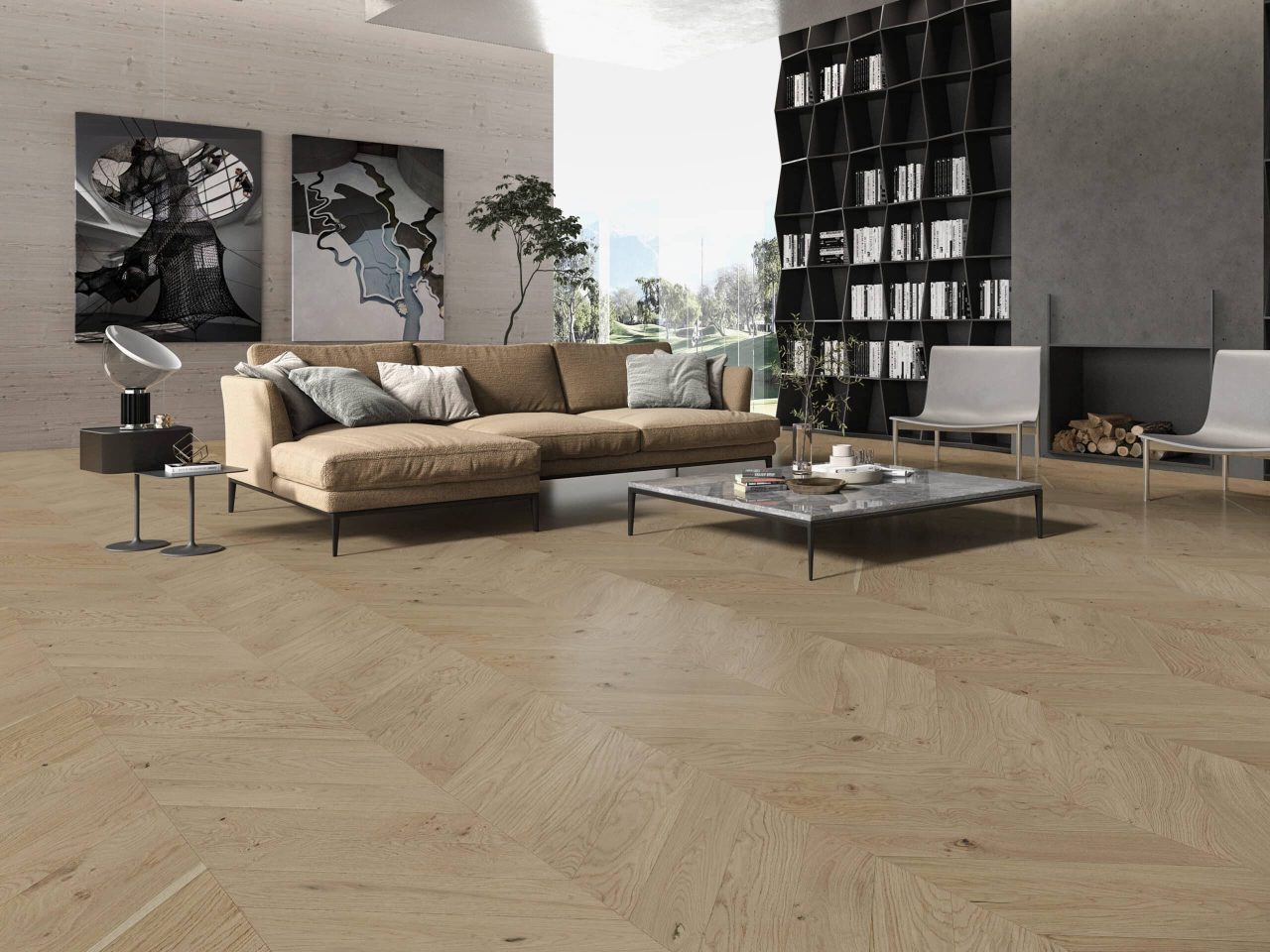 Terra Legno Engineered Bone – 8 1/2″ Simple by Terra Legno, engineered wood flooring, plank sample