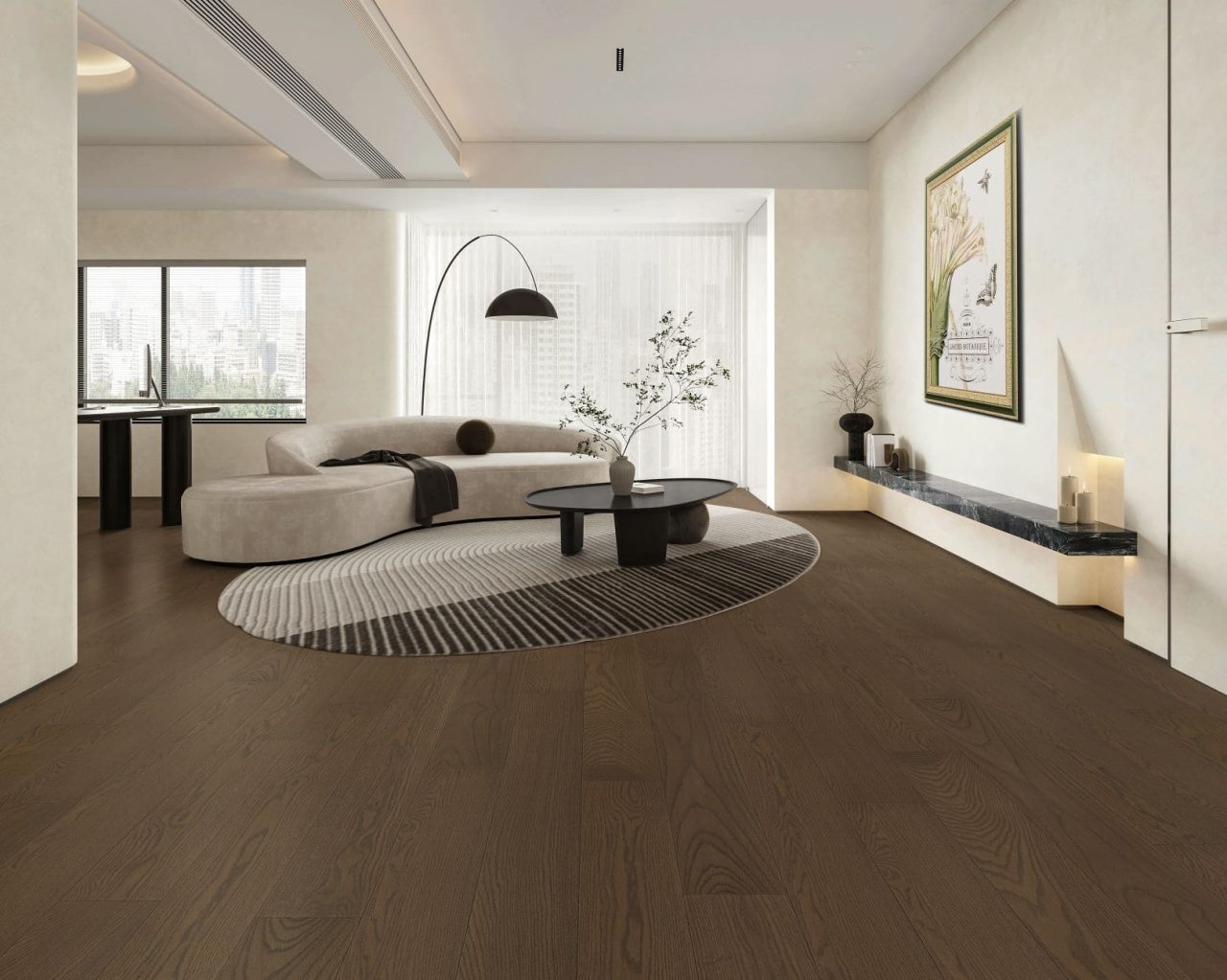 Terra Legno Mystique Simple – 6″ Engineered Oak by Terra Legno, engineered wood flooring, shown in a room setting (manufacturer image)