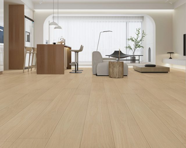 Terra Legno Nordic Light – Simple 8 1/2″ by Terra Legno, engineered wood flooring, shown in a room setting (manufacturer image)