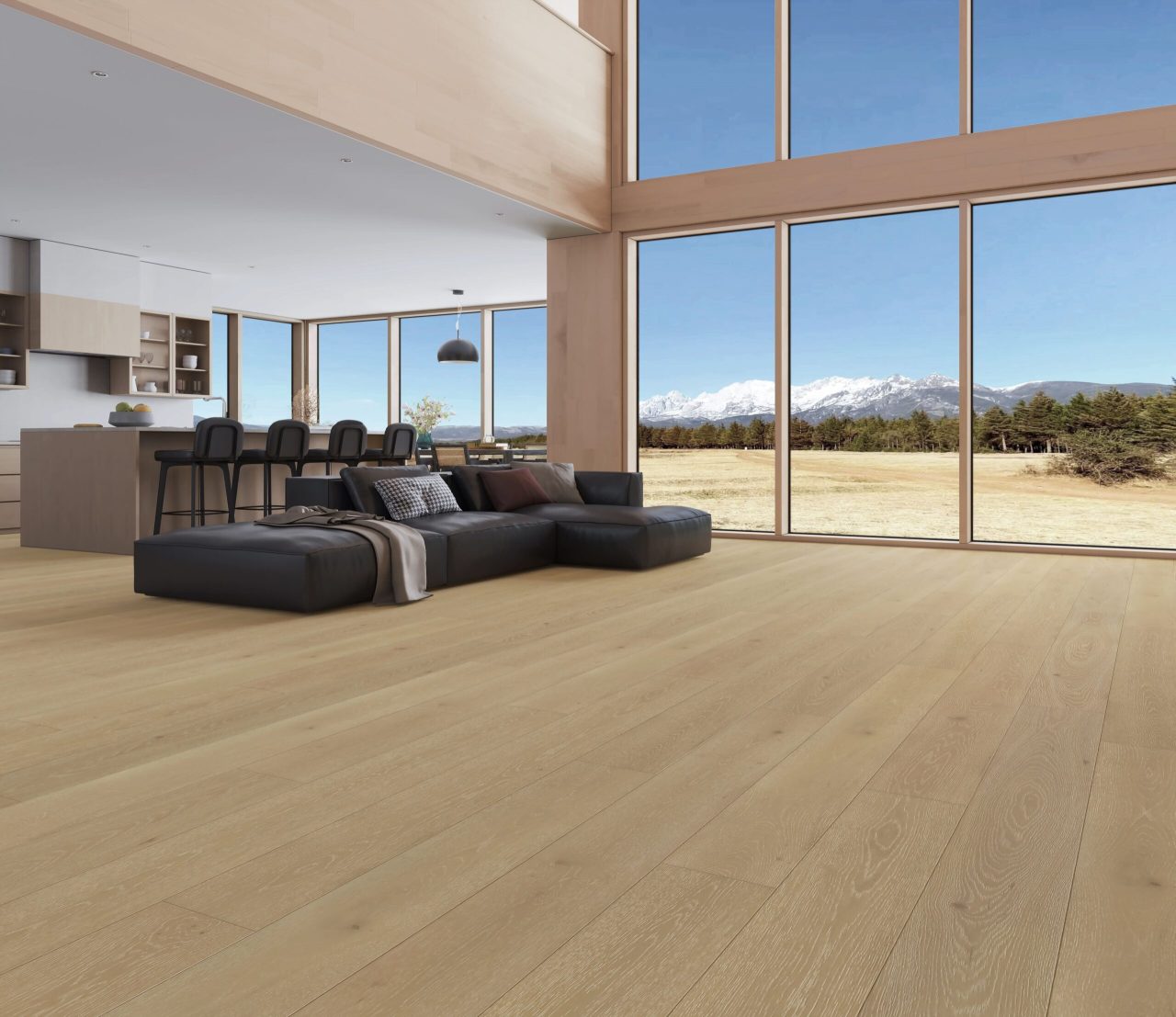 Terra Legno Engineered ORIANA – 6 1/2″ Simple by Terra Legno, engineered wood flooring, shown in a room setting (manufacturer image)