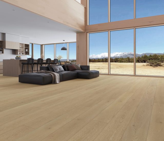Terra Legno Engineered ORIANA – 6 1/2″ Simple by Terra Legno, engineered wood flooring, shown in a room setting (manufacturer image)