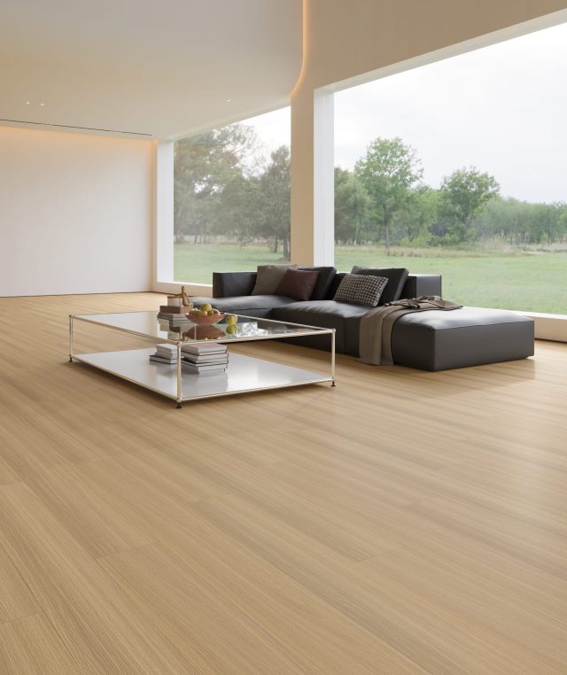 Terra Legno Rigid Core LVT – Pure Natural by Terra Legno, luxury vinyl tile flooring, shown in a room setting (manufacturer image)