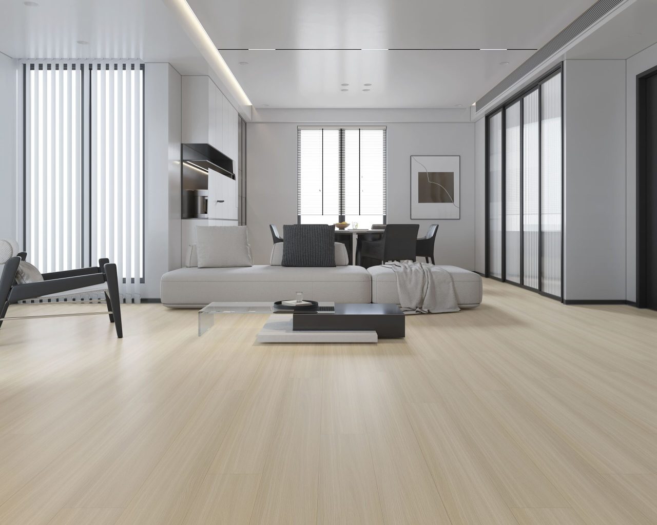 Terra Legno LVT – Pure Tan by Terra Legno, luxury vinyl tile flooring, shown in a room setting (manufacturer image)
