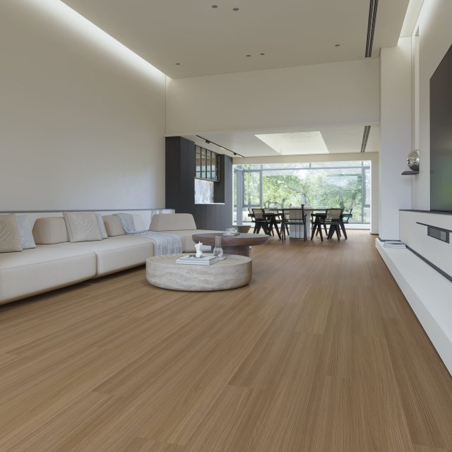 Terra Legno LVT – Pure Taupe by Terra Legno, luxury vinyl tile flooring, shown in a room setting (manufacturer image)