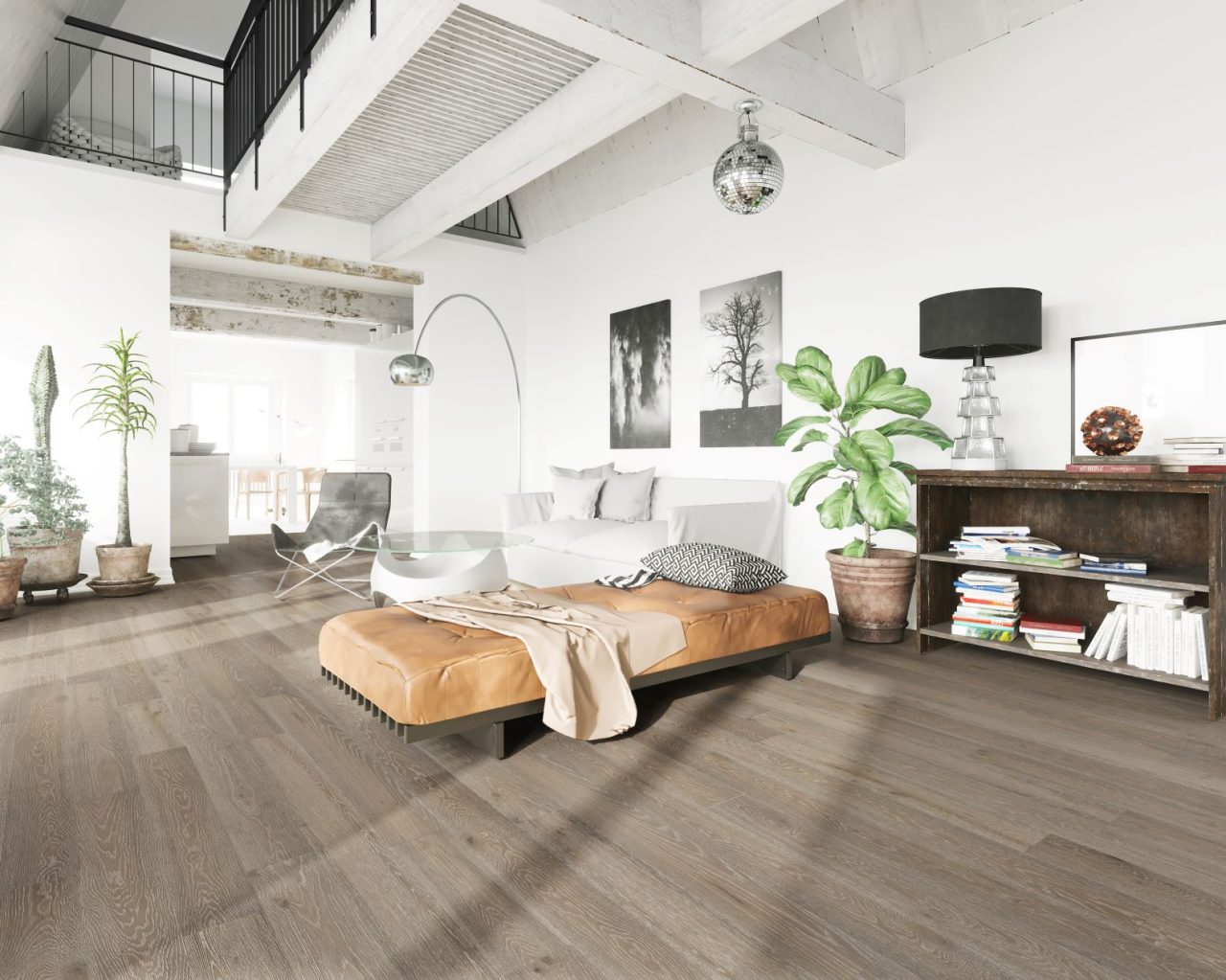 Terra Legno Engineered Reclaimed Antique – 6″ Natural by Terra Legno, engineered wood flooring, shown in a room setting (manufacturer image)