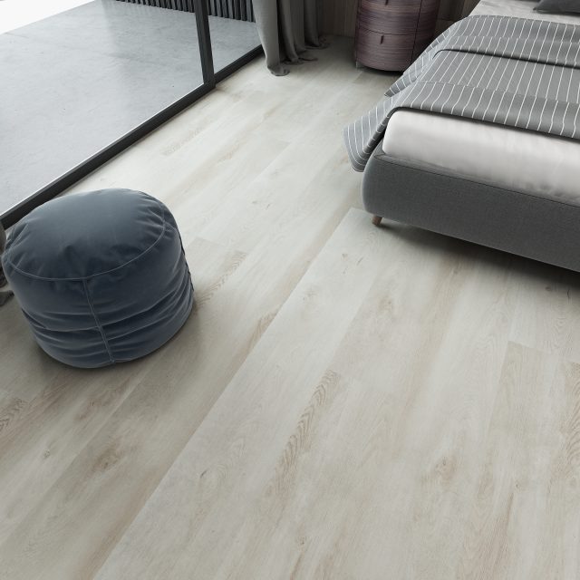 Terra Legno LVT – Snow White by Terra Legno, luxury vinyl tile flooring, shown in a room setting (manufacturer image)