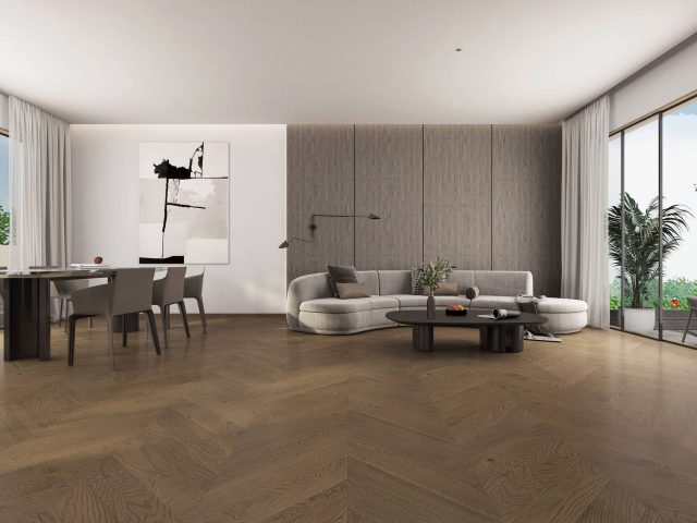 Terra Legno Engineered Taupey Brown – Natural Smooth by Terra Legno, engineered wood flooring, plank sample