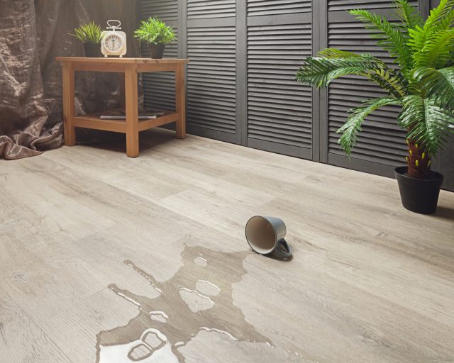Terra Legno LVT – Tundra White by Terra Legno, luxury vinyl tile flooring, shown in a room setting (manufacturer image)