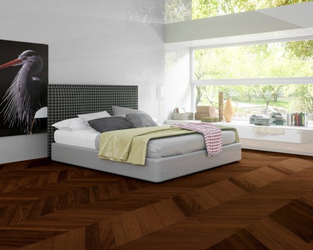 Terra Legno Engineered Walnut – Russet by Terra Legno, engineered wood flooring, shown in a room setting (manufacturer image)