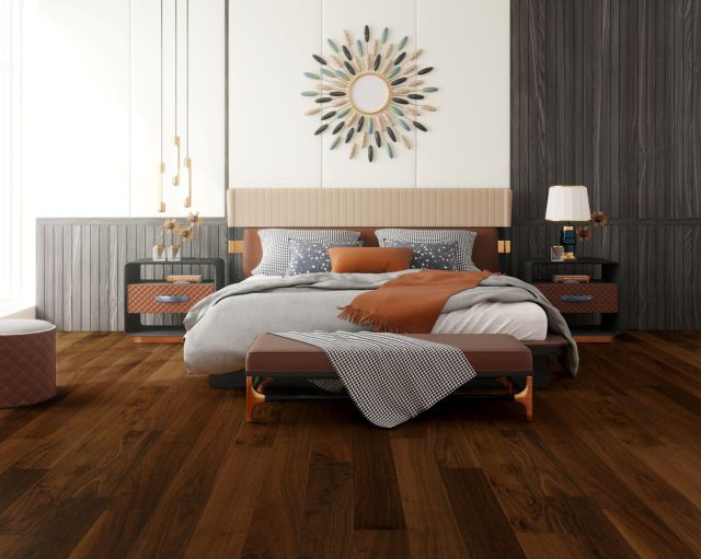 Terra Legno Engineered Walnut – Russet by Terra Legno, engineered wood flooring, shown in a room setting (manufacturer image)
