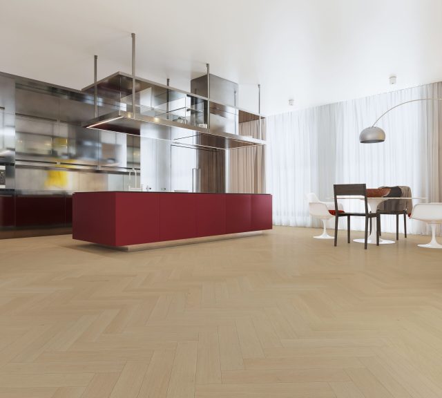 Terra Legno Engineered Zen Light – Simple 6 1/2″ by Terra Legno, engineered wood flooring, shown in a room setting (manufacturer image)