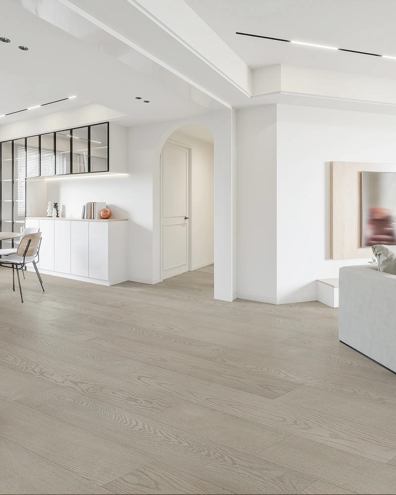 gray-cloud by Terra Legno, engineered wood flooring, plank sample
