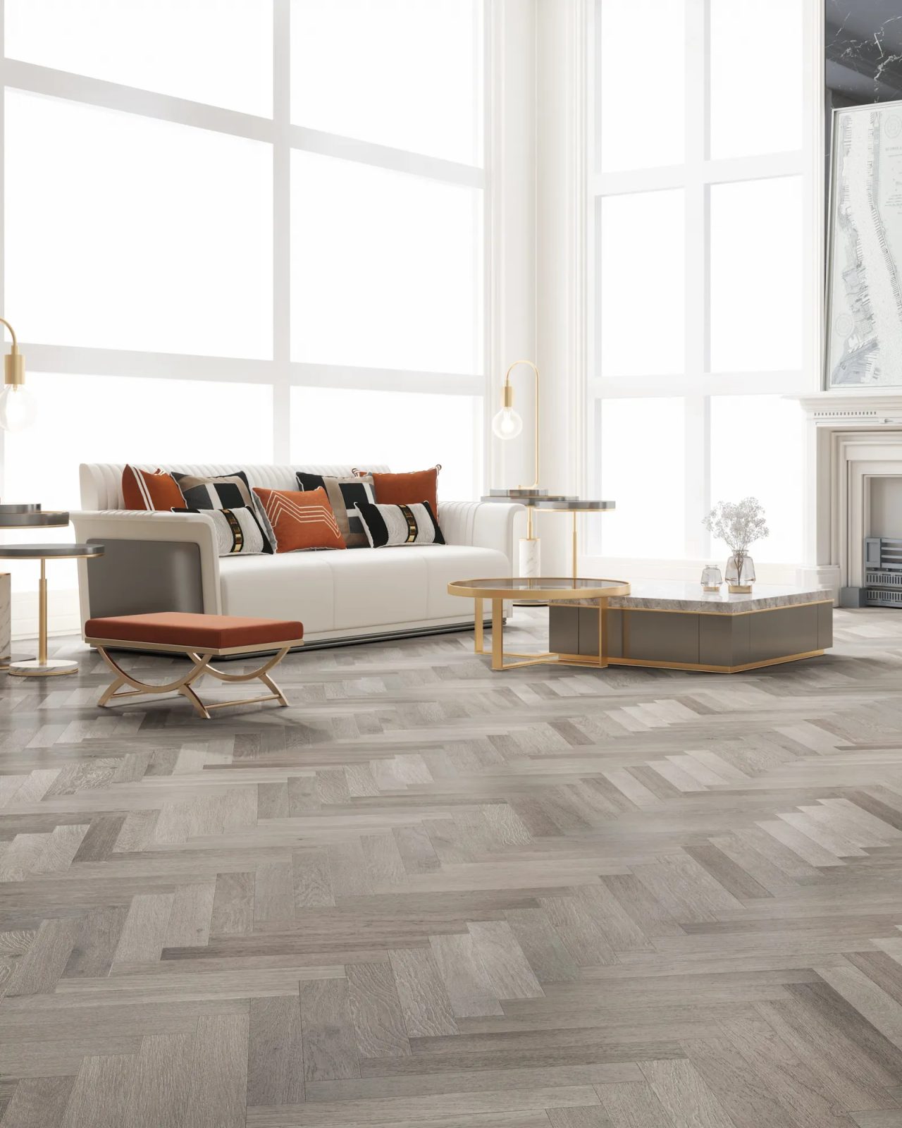 Gray-Dusk by Terra Legno, engineered wood flooring, plank sample