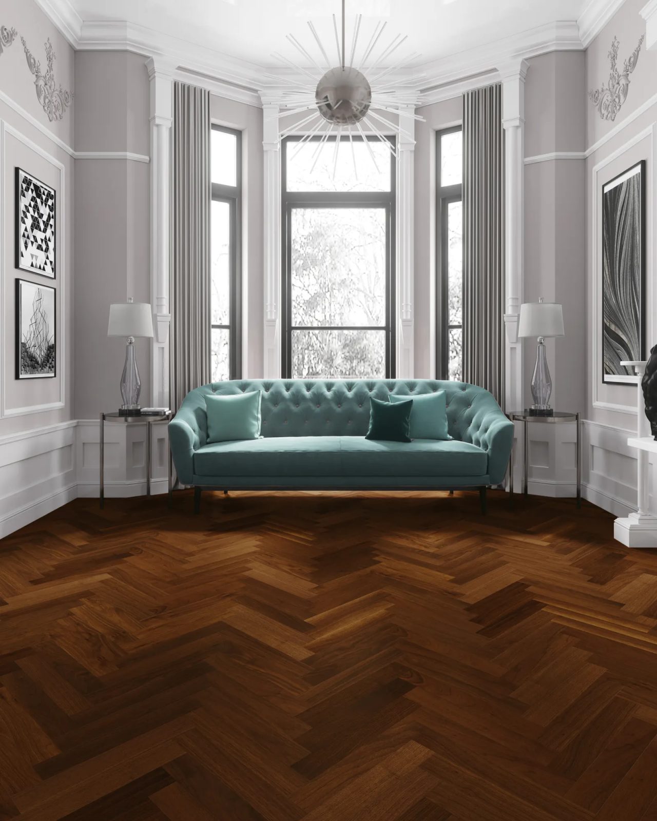 Walnut-Russet by Terra Legno, engineered wood flooring, plank sample