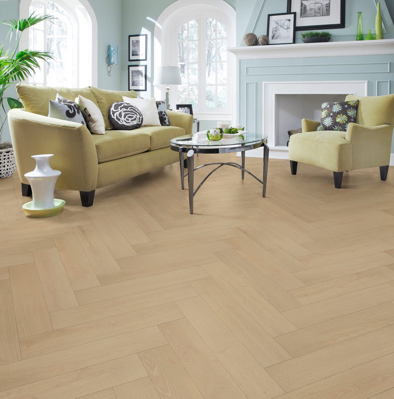 Oak Verse – Lyra-Herringbone-WPL5 by Compass Flooring, engineered wood flooring, plank sample
